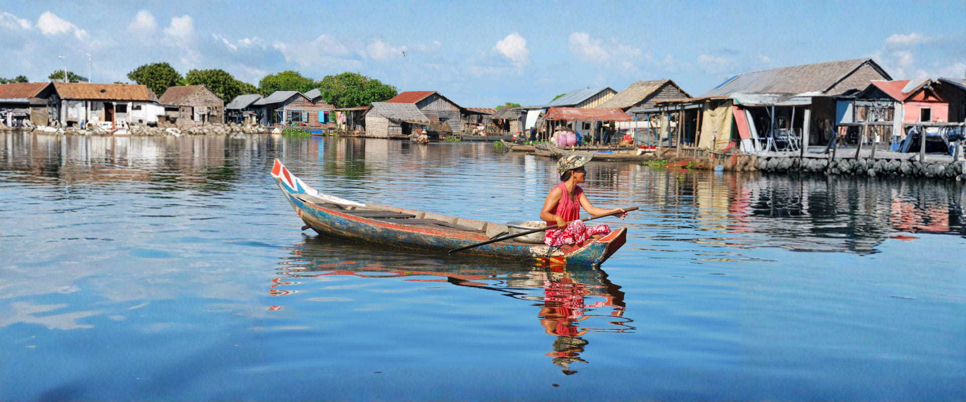 Floating Village of Chong Khneas in Tonle Sap Lake
